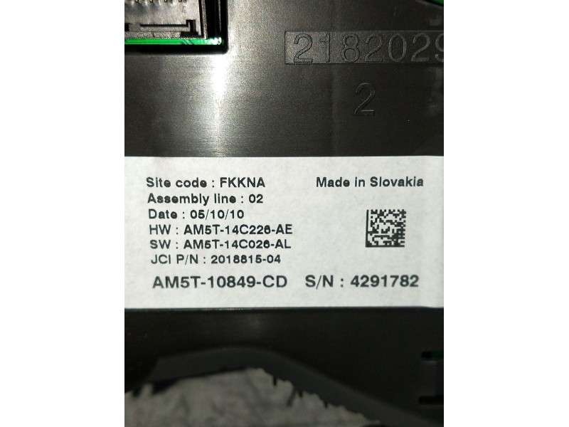 Recambio de cuadro instrumentos para ford c-max ii (dxa/cb7, dxa/ceu) 1.6 tdci referencia OEM IAM AM5T10849CD AM5T14C226AE AM5T1