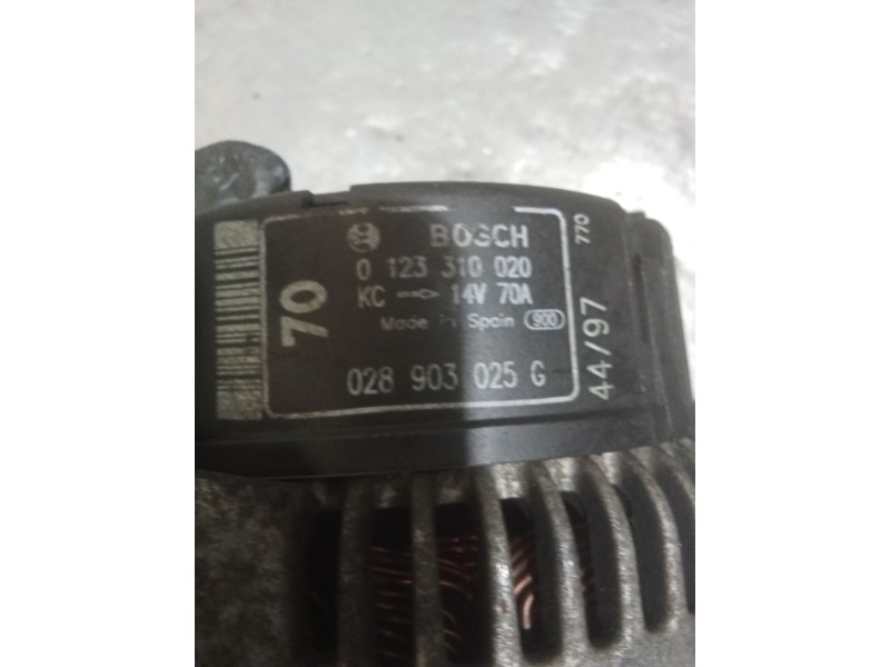 Recambio de alternador para seat ibiza ii (6k1) 1.9 d referencia OEM IAM 0123310020 028903025G BOSCH