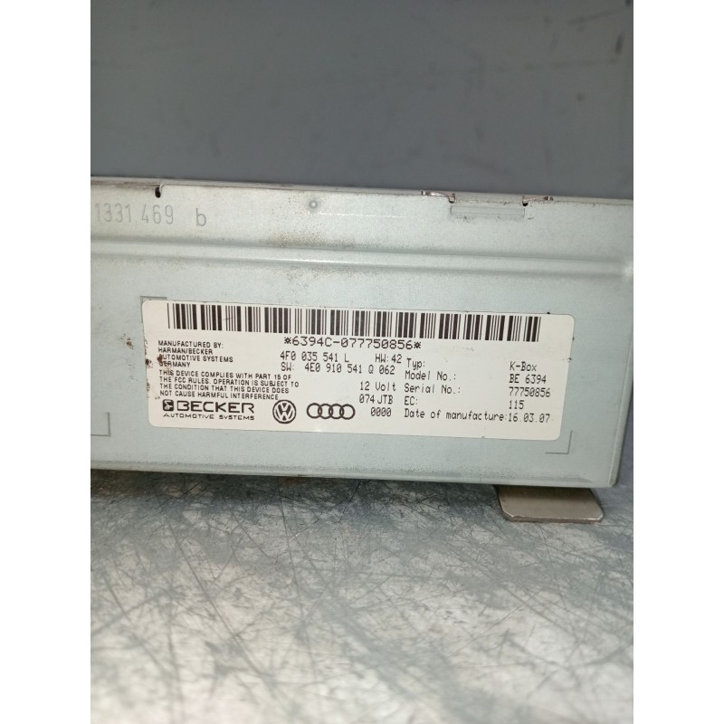 Recambio de sistema audio / radio cd para audi a6 allroad c6 (4fh) 2.7 tdi quattro referencia OEM IAM 4F0035451L  