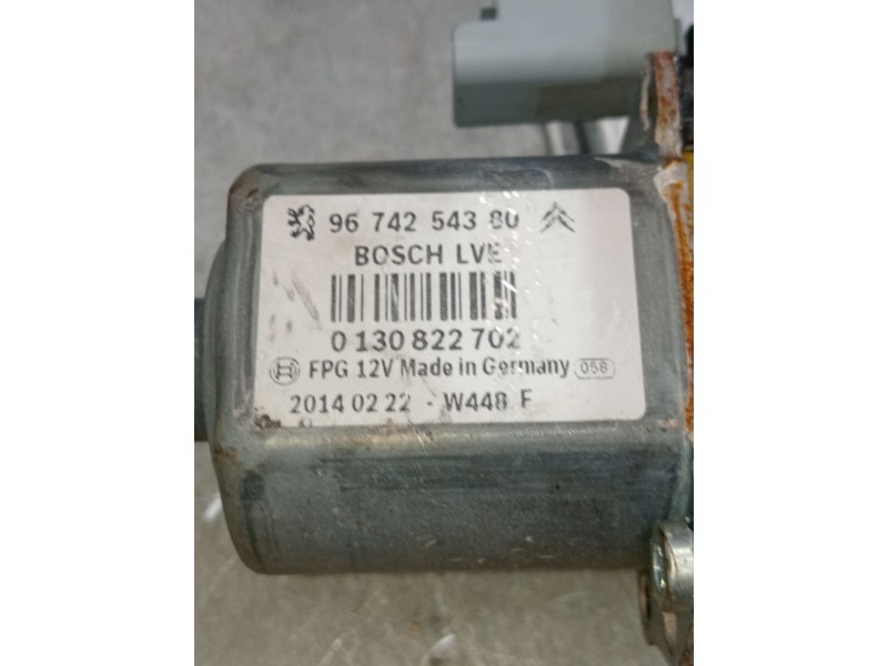 Recambio de elevalunas delantero derecho para peugeot 208 i (ca_, cc_) 1.4 hdi referencia OEM IAM 9674254380 5P 0130822702