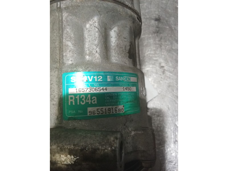 Recambio de compresor aire acondicionado para peugeot 1007 (km_) 1.4 hdi referencia OEM IAM 1657306544 9655191680 