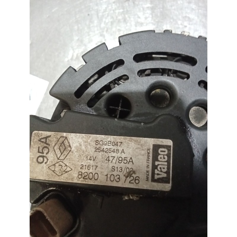 Recambio de alternador para renault scénic i monospace (ja0/1_, fa0_) 1.6 (ja00, ja16, ja15, ja19, ja1v, ja2b, ja2c, ja0b,... re
