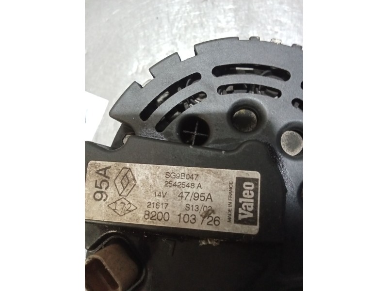Recambio de alternador para renault scénic i monospace (ja0/1_, fa0_) 1.6 (ja00, ja16, ja15, ja19, ja1v, ja2b, ja2c, ja0b,... re