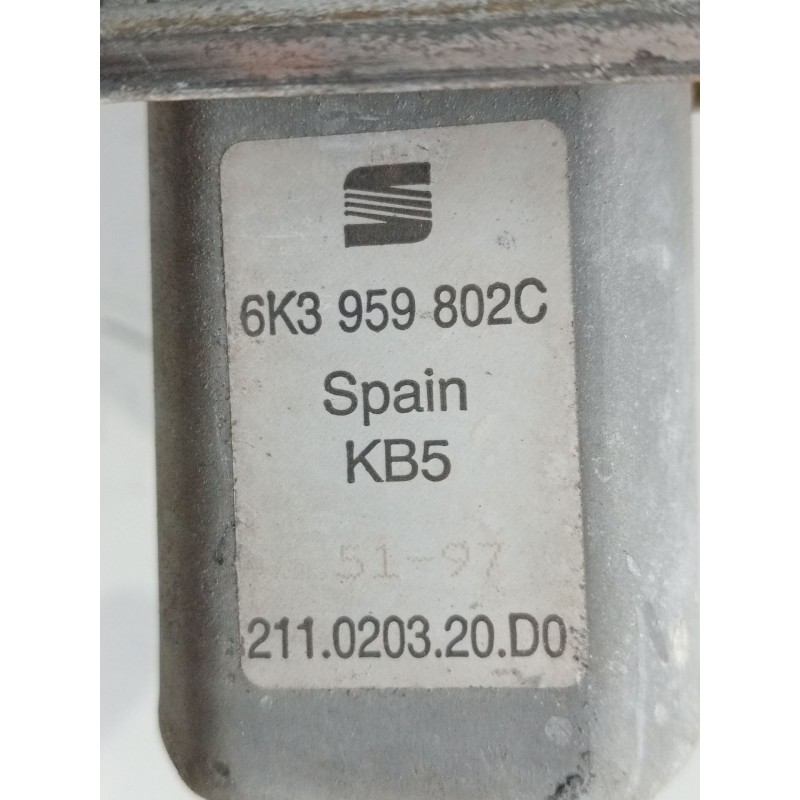 Recambio de elevalunas delantero derecho para seat ibiza ii (6k1) 1.9 tdi referencia OEM IAM 6K3959802C 3P 