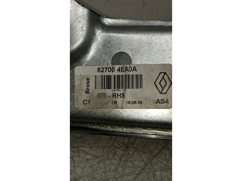 Recambio de elevalunas trasero derecho para renault kadjar experience referencia OEM IAM 827004EA0A  