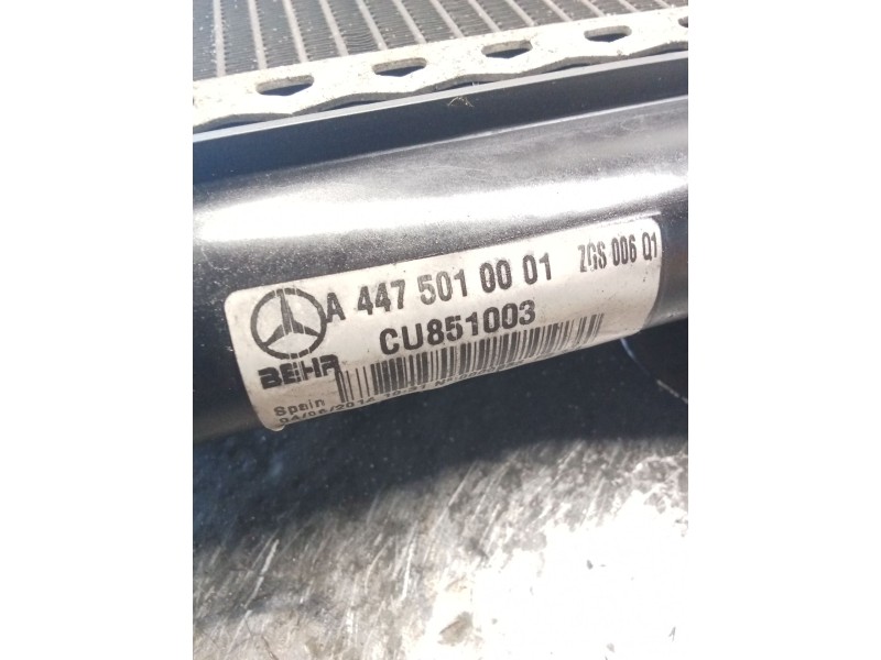 Recambio de radiador agua para mercedes-benz clase v (w447) v 200 cdi / d (447.811, 447.813, 447.815) referencia OEM IAM A447501