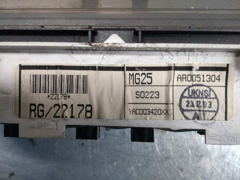 Recambio de cuadro instrumentos para mg rover mg zr 105 referencia OEM IAM AR0051304 YAC0034420XX MG25 RG22178 S0223