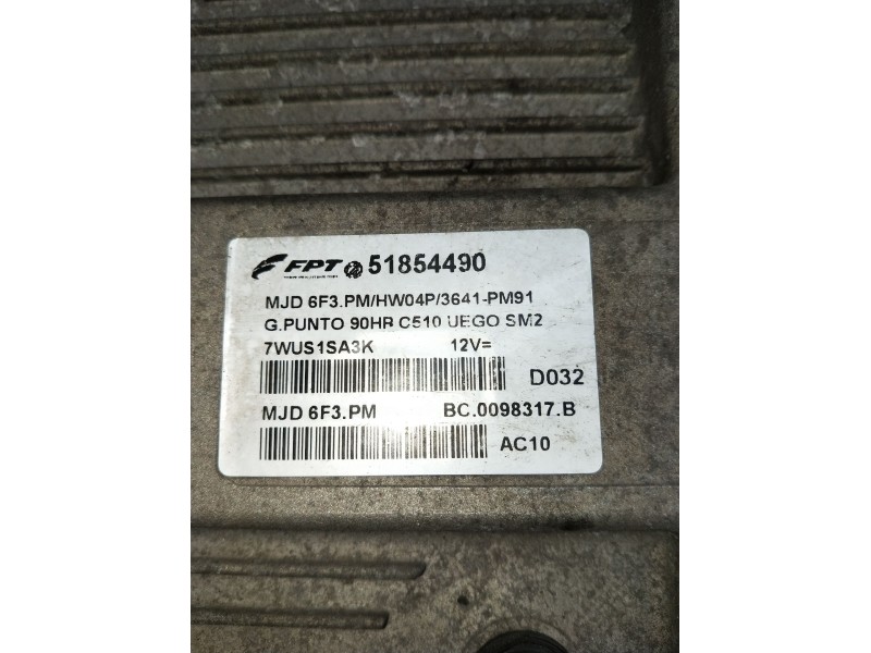 Recambio de centralita motor uce para fiat punto evo (199_) 1.3 d multijet (199axd1b, 199axd1a, 199bxd1b, 199bxd1a,... referenci