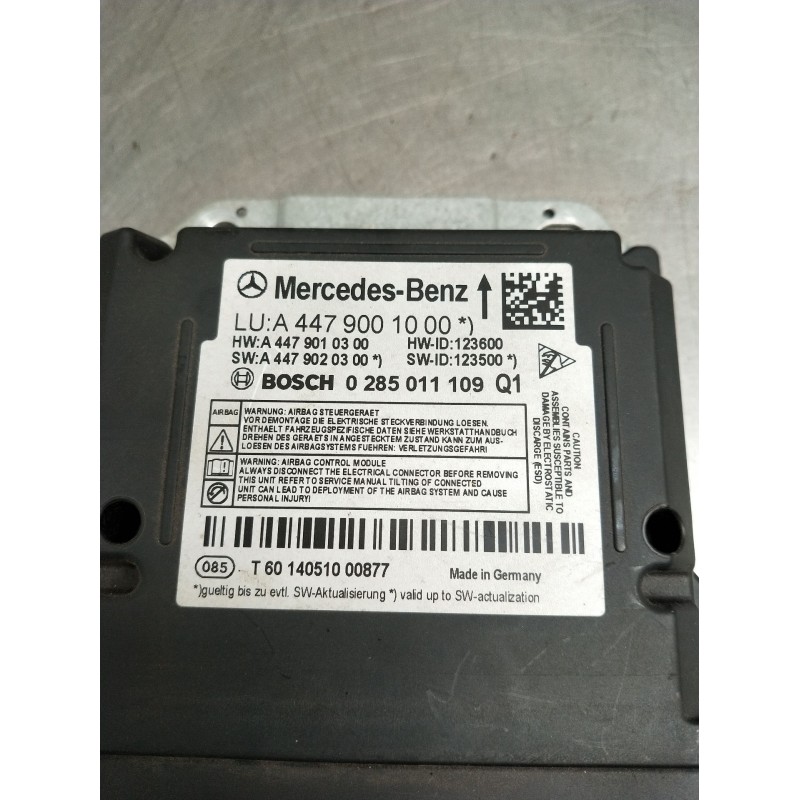 Recambio de kit airbag para mercedes-benz clase v (w447) v 200 cdi / d (447.811, 447.813, 447.815) referencia OEM IAM A447900100