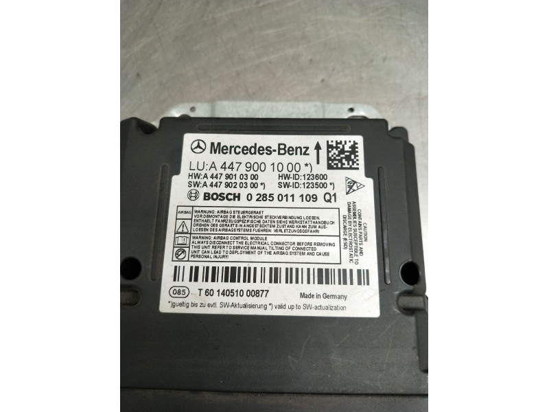 Recambio de kit airbag para mercedes-benz clase v (w447) v 200 cdi / d (447.811, 447.813, 447.815) referencia OEM IAM A447900100