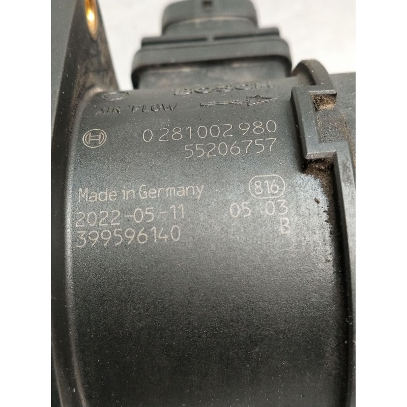 Recambio de caudalimetro para fiat punto evo (199_) 1.3 d multijet (199axd1b, 199axd1a, 199bxd1b, 199bxd1a,... referencia OEM IA