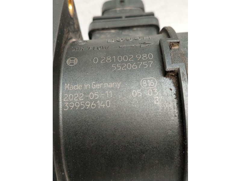 Recambio de caudalimetro para fiat punto evo (199_) 1.3 d multijet (199axd1b, 199axd1a, 199bxd1b, 199bxd1a,... referencia OEM IA