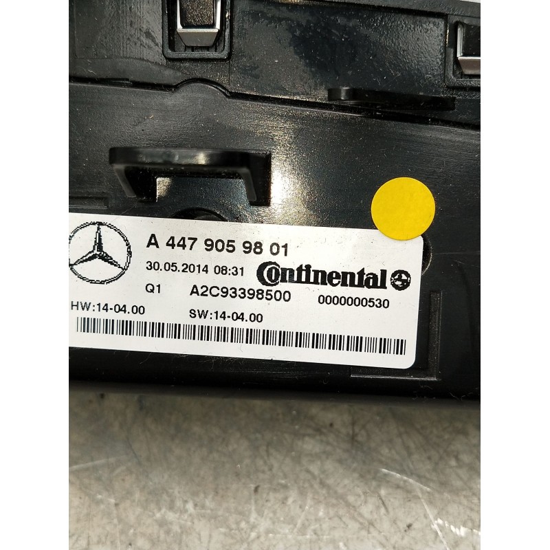 Recambio de mando calefaccion / aire acondicionado para mercedes-benz clase v (w447) v 200 cdi / d (447.811, 447.813, 447.815) r