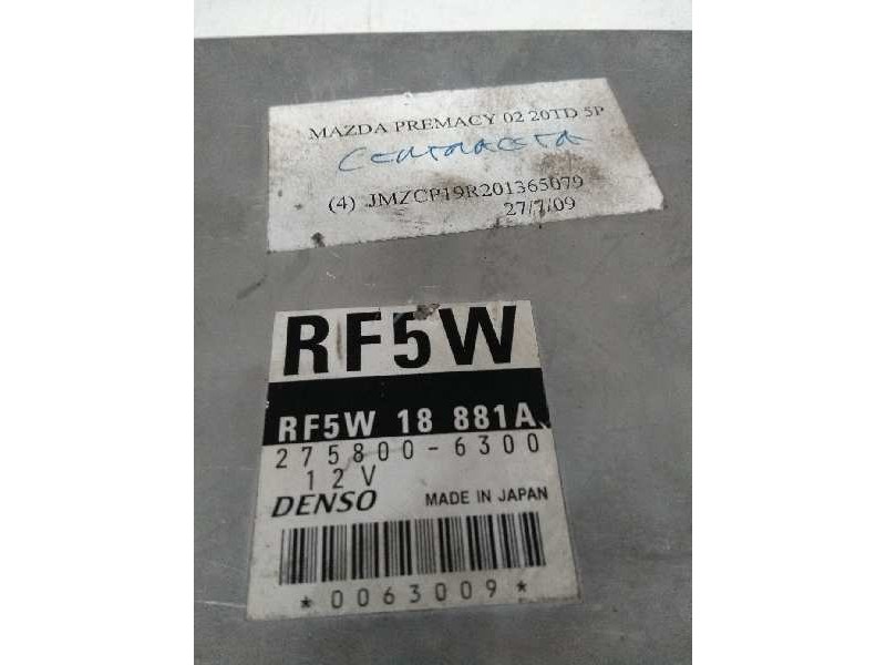 Recambio de centralita motor uce para mazda premacy (cp) 2.0 turbodiesel cat referencia OEM IAM RF5W18881A 2758006300 