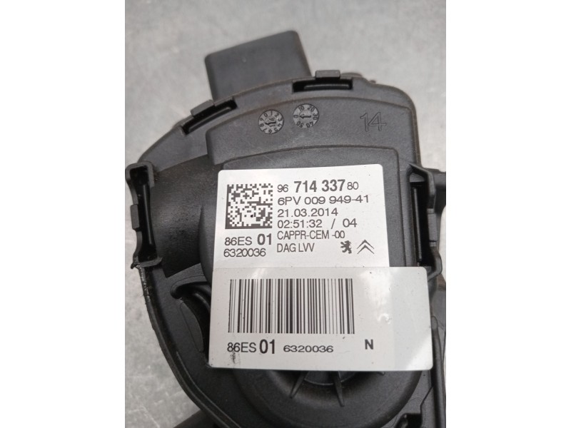 Recambio de potenciometro pedal para peugeot 208 i (ca_, cc_) 1.4 hdi referencia OEM IAM 9671433780 6PV00994941 