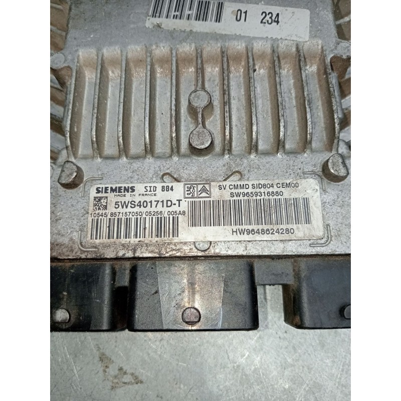 Recambio de centralita motor uce para peugeot 1007 (km_) 1.4 hdi referencia OEM IAM 5WS40171DT SW9659316880 HW9648624280