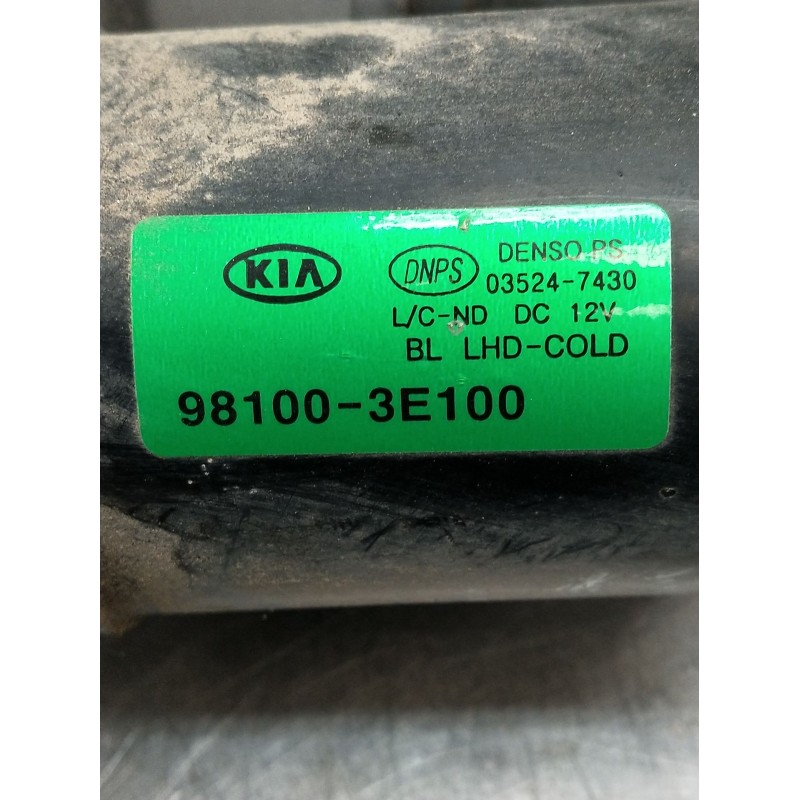 Recambio de motor limpia delantero para kia sorento i (jc) 2.5 crdi referencia OEM IAM 981003E100 035247430 