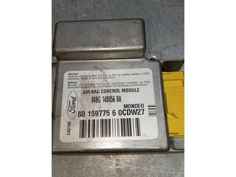 Recambio de centralita airbag para ford mondeo i (gbp) 1.8 td referencia OEM IAM 8015977560CDW27 94BG14B056BA 
