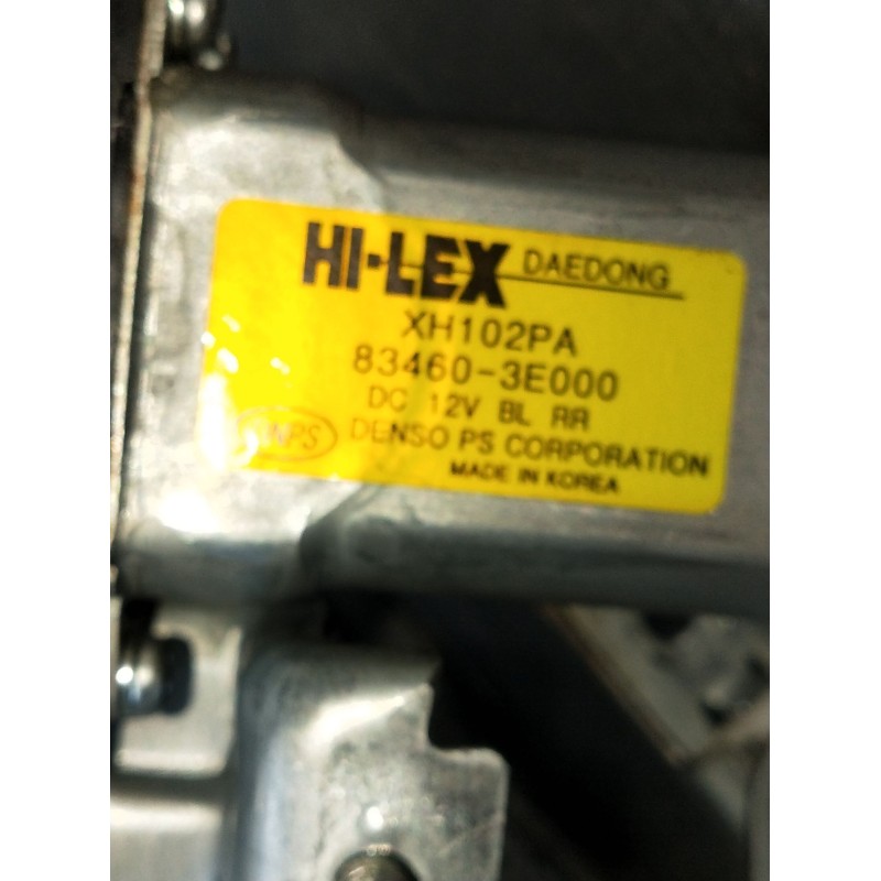 Recambio de elevalunas trasero derecho para kia sorento i (jc) 2.5 crdi referencia OEM IAM 834603E000 5P 