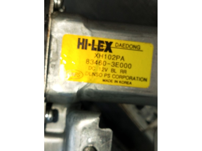 Recambio de elevalunas trasero derecho para kia sorento i (jc) 2.5 crdi referencia OEM IAM 834603E000 5P 