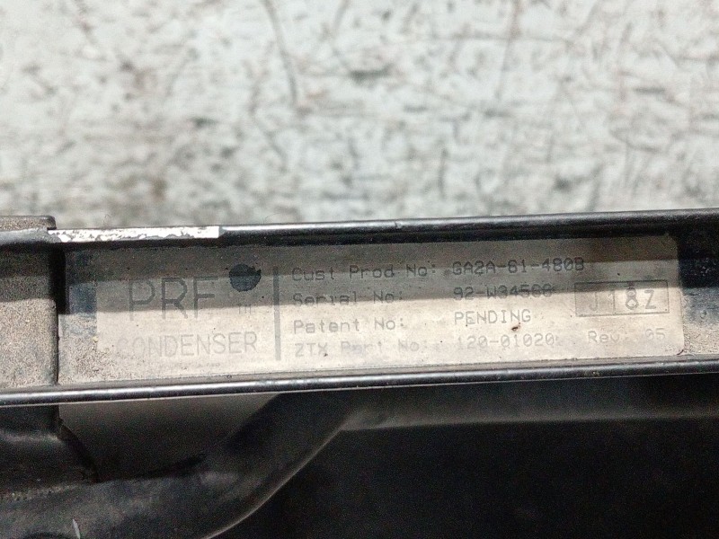 Recambio de condensador / radiador aire acondicionado para mazda 626 iv hatchback (ge) 2.5 24v (ge5p) referencia OEM IAM GA2A614