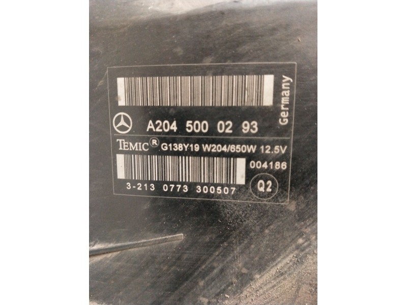 Recambio de electroventilador para mercedes-benz clase c (w204) berlina c 200 cdi (204.007) referencia OEM IAM A2045000293 A2045