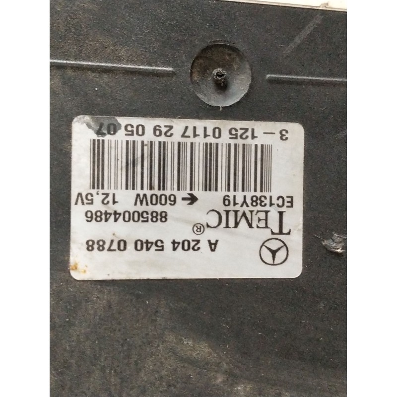 Recambio de electroventilador para mercedes-benz clase c (w204) berlina c 200 cdi (204.007) referencia OEM IAM A2045000293 A2045