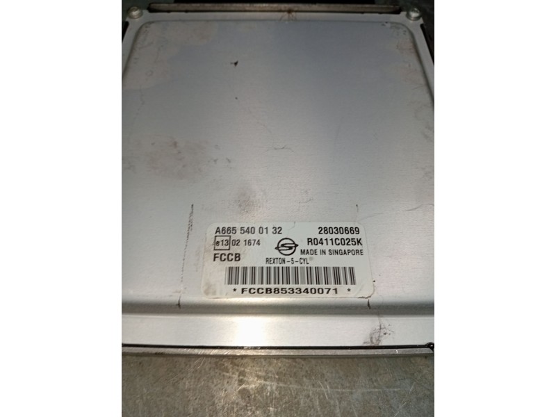 Recambio de centralita motor uce para ssangyong rexton / rexton ii (gab_) 2.7 xdi referencia OEM IAM A6655400132 R0411C025K 