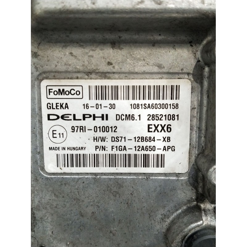 Recambio de centralita motor uce para ford s-max (cj, wa6) 2.0 tdci referencia OEM IAM F1GA12A650APG DA7112B684XB 28521081