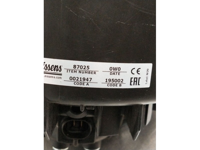 Recambio de motor calefaccion para saab 9-3 (ys3f, e79, d79, d75) 2.0 t16 referencia OEM IAM 87025 0021947 195002