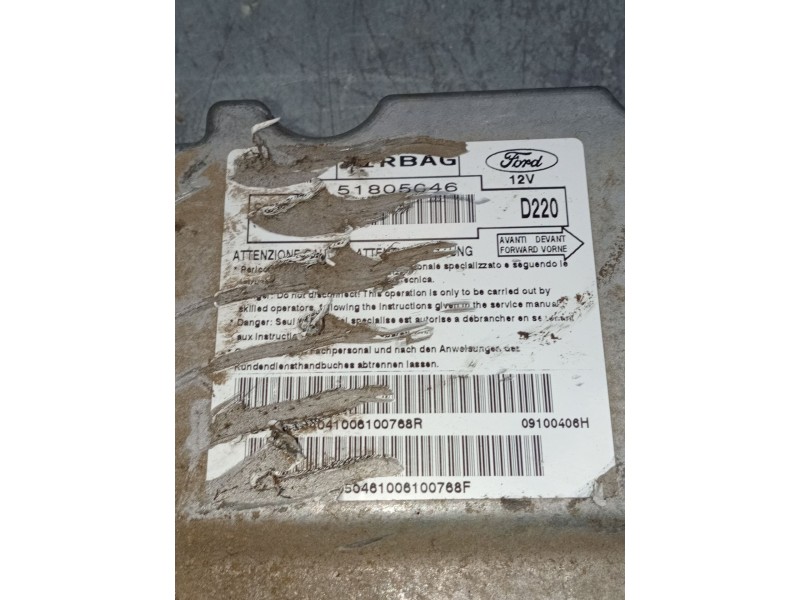 Recambio de centralita airbag para ford ka (ru8) 1.2 referencia OEM IAM 51805046  