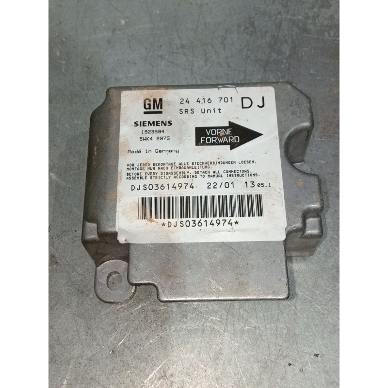 Recambio de kit airbag para opel vectra b (j96) 1.6 i 16v (f19) referencia OEM IAM 24416701 5WK42975 