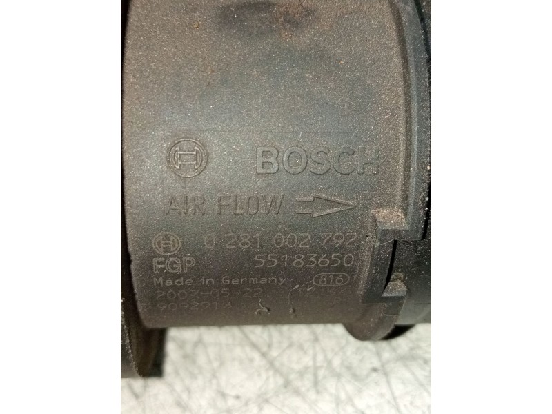 Recambio de caudalimetro para fiat bravo ii (198_) 1.9 d multijet (198axc1b) referencia OEM IAM 0281002792 55183650 