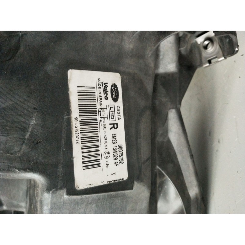 Recambio de faro derecho para ford s-max (cj, wa6) 2.0 tdci referencia OEM IAM EM2B13W029AF 90075792 900757920ZTX