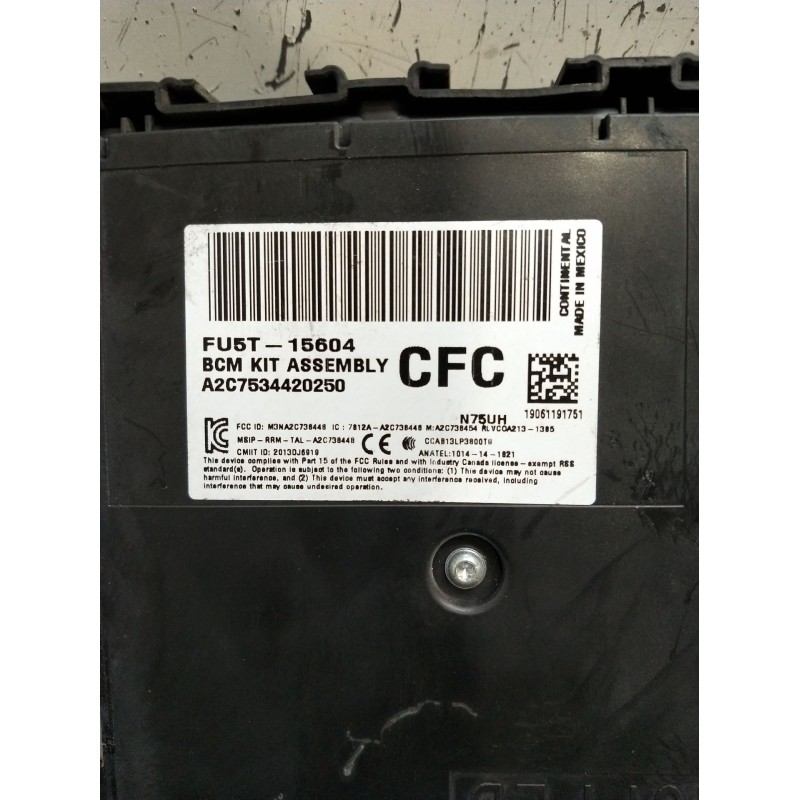Recambio de caja reles / fusibles para ford s-max (cj, wa6) 2.0 tdci referencia OEM IAM BCM FU5T15604CFC A2C7534420250