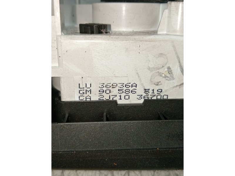Recambio de mando calefaccion / aire acondicionado para opel vectra b (j96) 1.6 i 16v (f19) referencia OEM IAM 90586319 2J710367