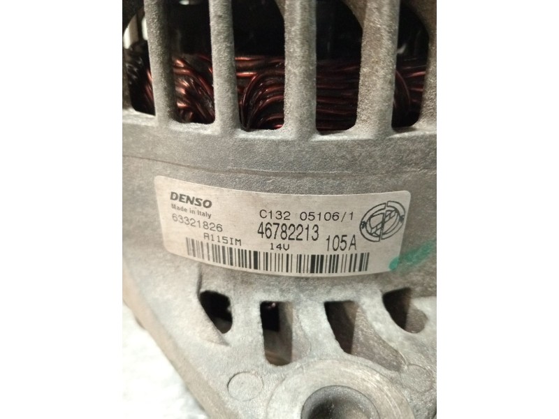 Recambio de alternador para alfa romeo gt (937_) 1.9 jtd (937cxn1b) referencia OEM IAM 46782213 63321826 
