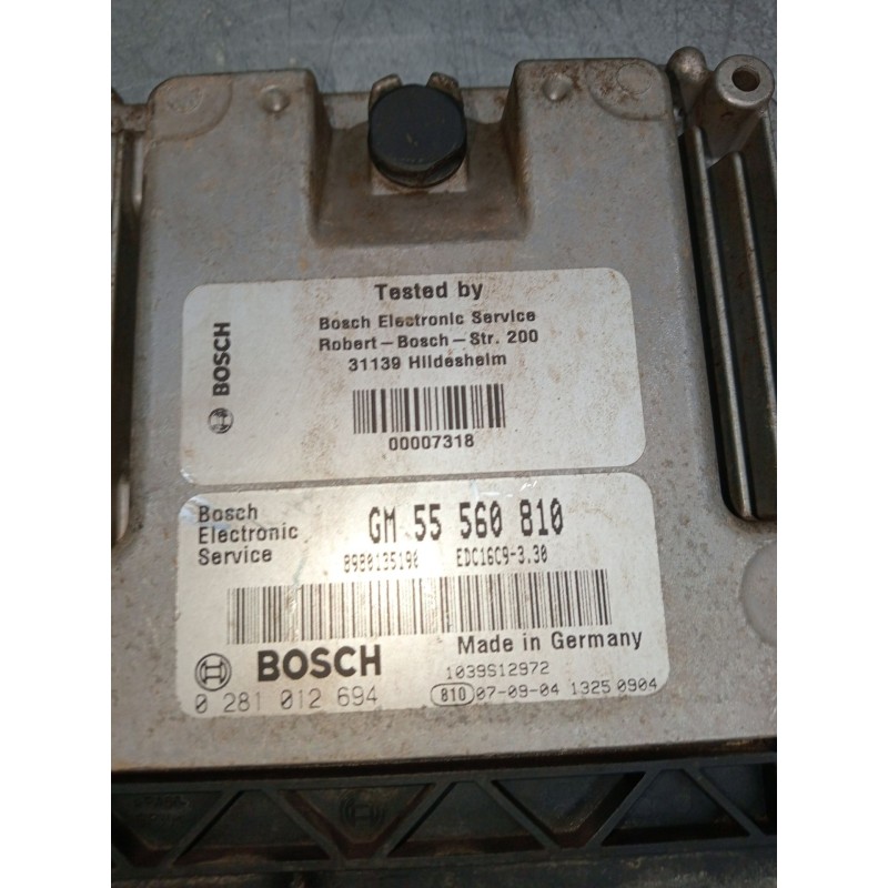 Recambio de centralita motor uce para opel astra h gtc (a04) 1.7 cdti (l08) referencia OEM IAM 0281012694 GM55560810 8980135190