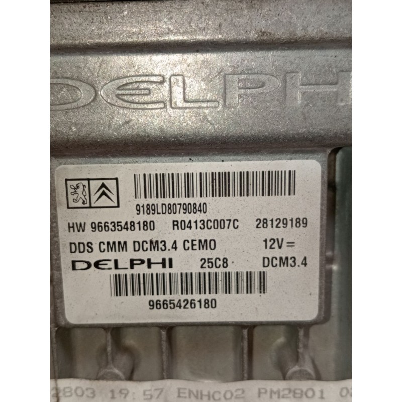 Recambio de centralita motor uce para peugeot 308 sw i (4e_, 4h_) 2.0 hdi referencia OEM IAM 9663548180 R0413C007C 