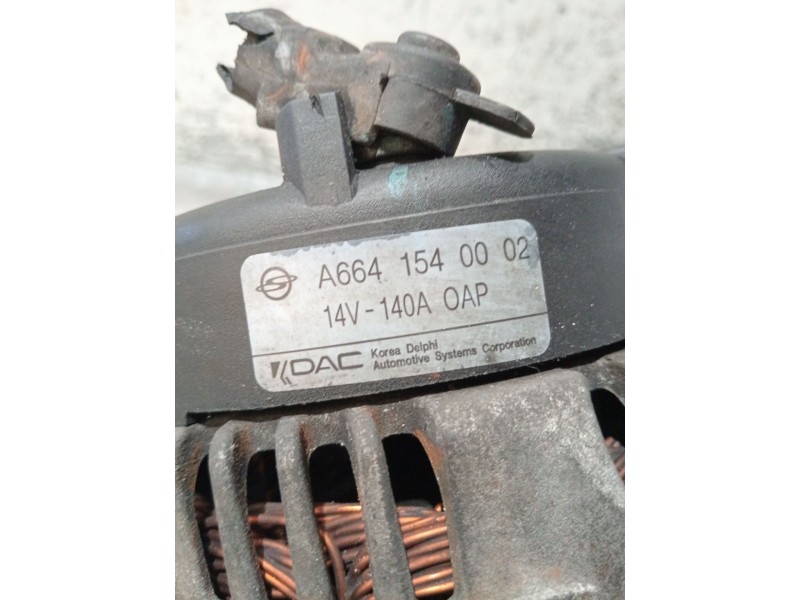 Recambio de alternador para ssangyong rexton / rexton ii (gab_) 2.7 xdi referencia OEM IAM A6641540002  