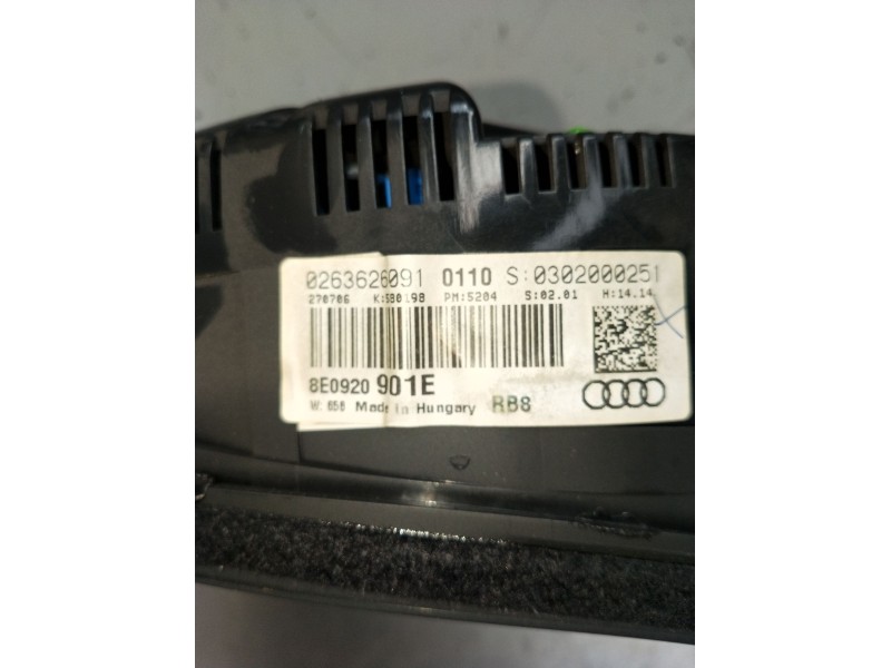 Recambio de cuadro instrumentos para audi a4 b7 (8ec) 2.0 tfsi referencia OEM IAM 0263626091 8E0920901E 0302000251