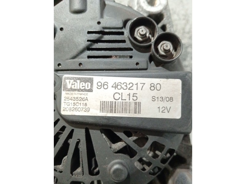 Recambio de alternador para peugeot 308 sw i (4e_, 4h_) 2.0 hdi referencia OEM IAM 9646321780 2543526A 