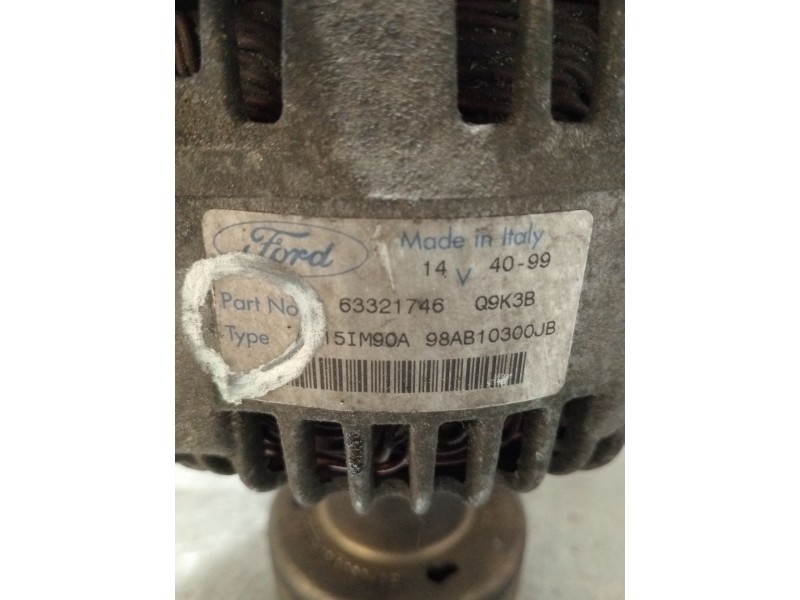 Recambio de alternador para ford focus i sedán (dfw) 1.8 turbo di / tddi referencia OEM IAM 98AB10300JB 63321746 