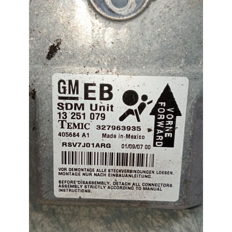 Recambio de centralita airbag para opel astra h gtc (a04) 1.7 cdti (l08) referencia OEM IAM 13251079 327963935 
