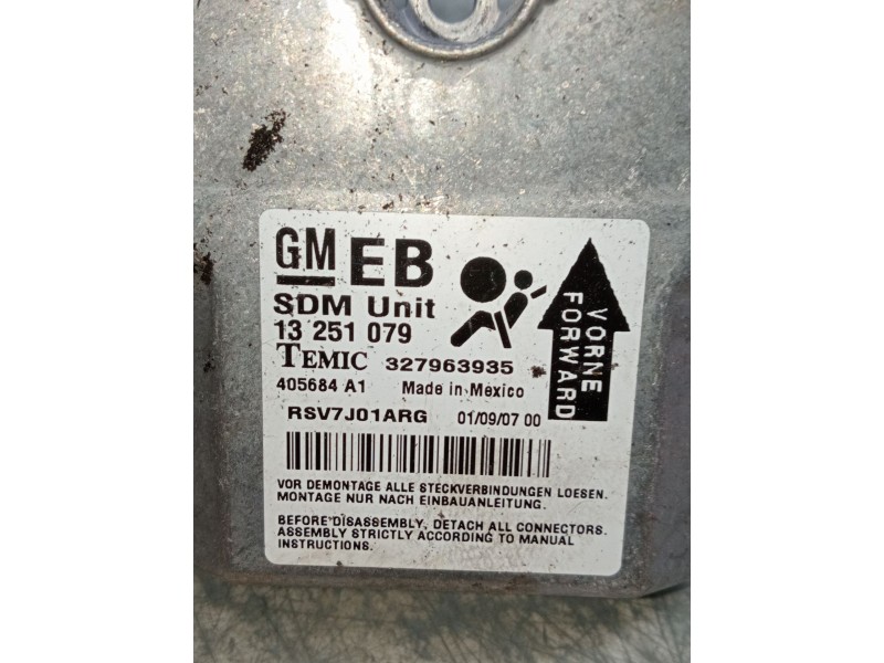 Recambio de centralita airbag para opel astra h gtc (a04) 1.7 cdti (l08) referencia OEM IAM 13251079 327963935 