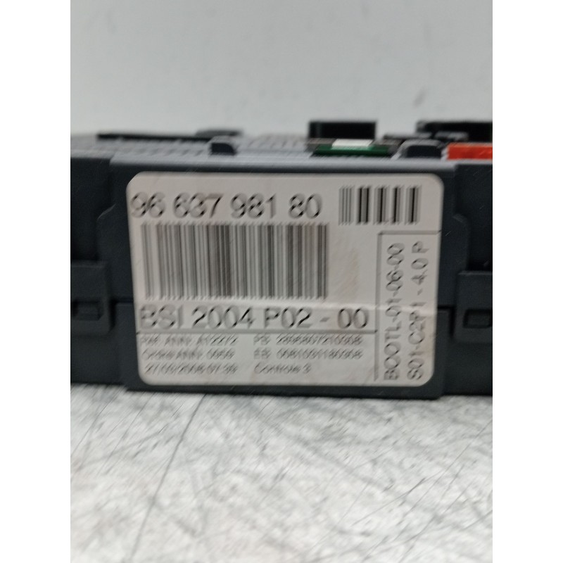 Recambio de caja reles / fusibles para peugeot 308 sw i (4e_, 4h_) 2.0 hdi referencia OEM IAM 9663798180 BSI2004P0200 