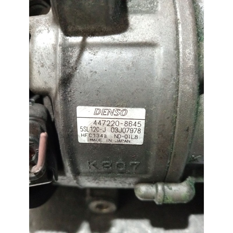 Recambio de compresor aire acondicionado para fiat bravo ii (198_) 1.9 d multijet (198axc1b) referencia OEM IAM 4472208645 03J07