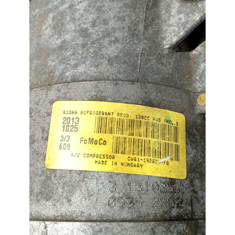 Recambio de compresor aire acondicionado para ford focus iii 1.0 ecoboost referencia OEM IAM CV6119D620FE  