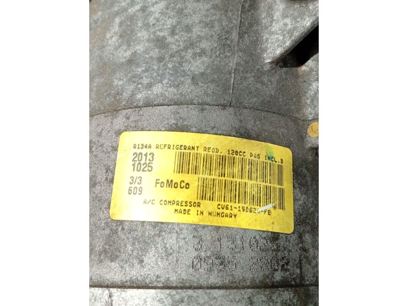 Recambio de compresor aire acondicionado para ford focus iii 1.0 ecoboost referencia OEM IAM CV6119D620FE  