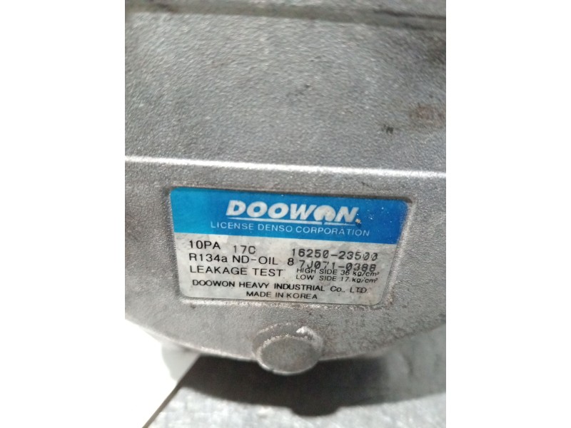 Recambio de compresor aire acondicionado para kia sorento i (jc) 2.5 crdi referencia OEM IAM 1625023500  